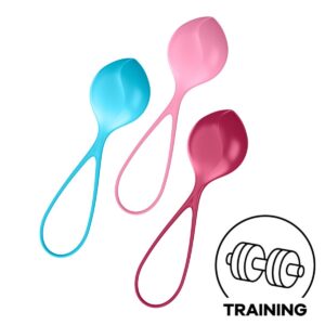 Venušiny kuličky SATISFYER STRENGTHENING BALLS SINGLE SET 3 ks barevné