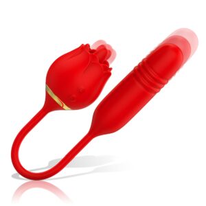 Vibrátor 2v1 Mia VIENA LICKING + UP AND DOWN červený