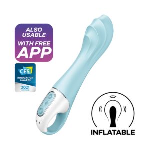 Vibrátor SATISFYER AIR PUMP VIBRATOR 5+ modrý