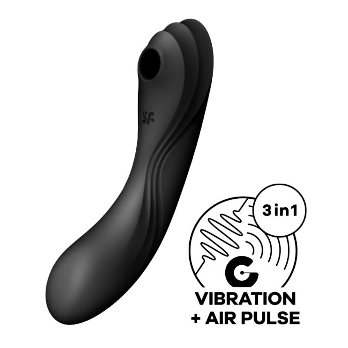 Vibrátor SATISFYER CURVY TRINITY 4 černý