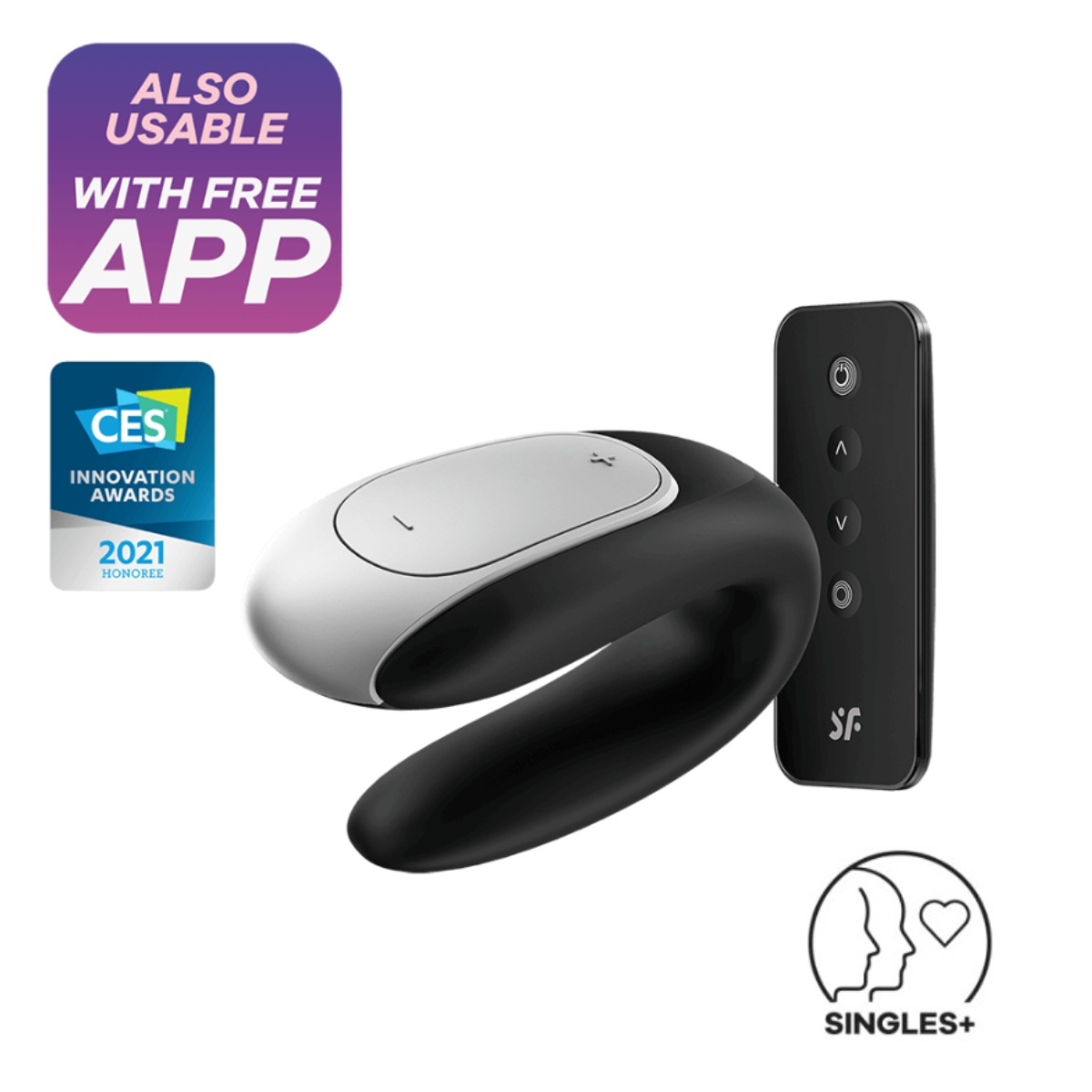 Vibrátor SATISFYER DOUBLE FUN černý