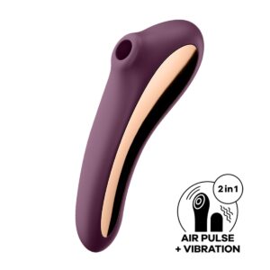 Vibrátor SATISFYER DUAL KISS vínový