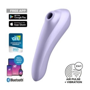 Vibrátor SATISFYER DUAL PLEASURE fialový