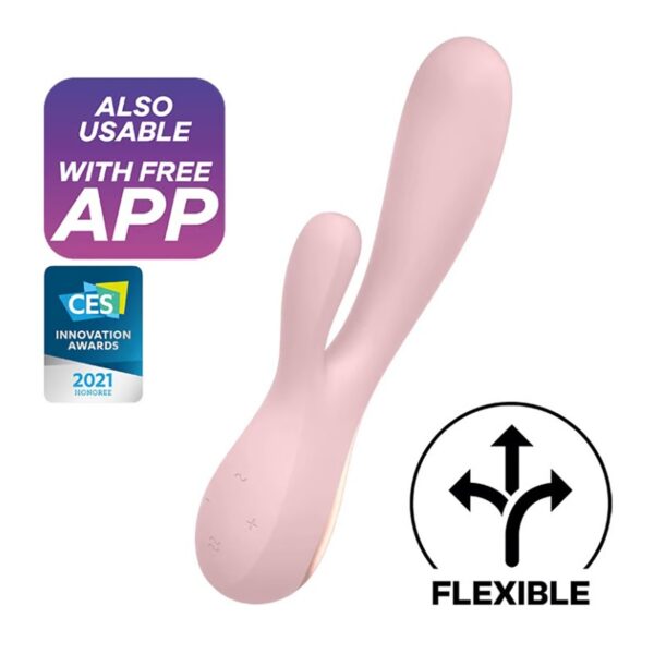 Vibrátor SATISFYER MONO FLEX růžový