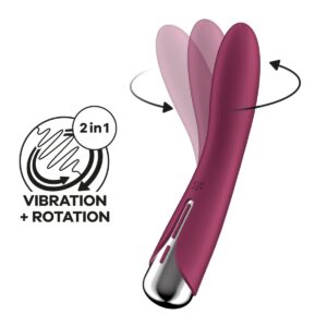 Vibrátor SATISFYER Spinning Vibe 1 červený