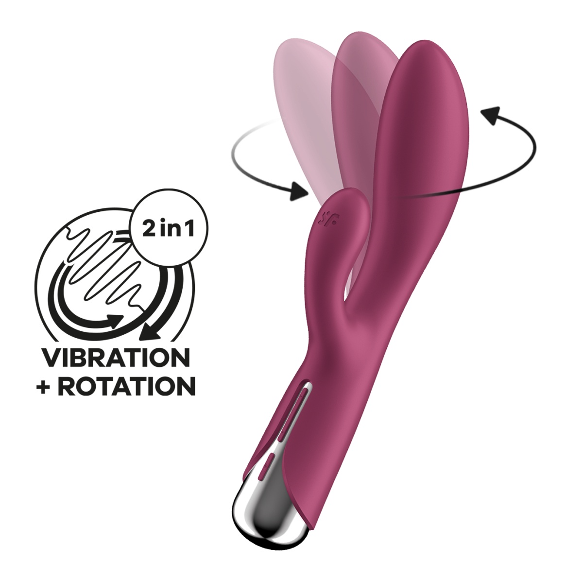 Vibrátor Satisfyer Spinning Rabbit 1 Rotating Shaft červený