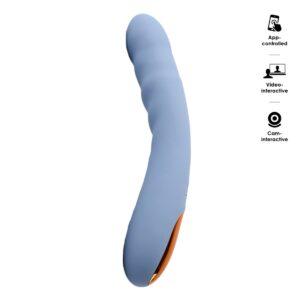 Vibrátor Svakom AVA Neo Interactive Thrusting modrý