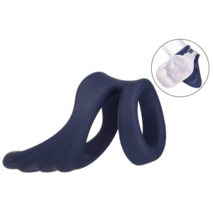 Viceroy Perineum dvojitý silikonový erekční kroužek