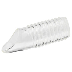 Vroubkovaný návlek na penis s poutkem kolem varlat