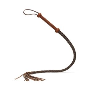 Bič jezdecký Liebe Seele Equestrian Leather Whip hnědý