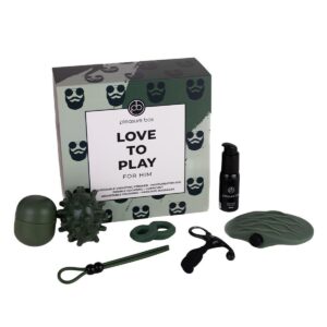 Dárková sada pro muže Dream Toys Pleasure Box LOVE TO PLAY zelená