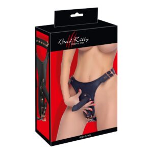 Kalhotky se 3 dildy BAD KITTY 2XL