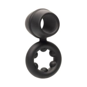 Kroužek na penis CalExotics Alpha Dual Magnum černý