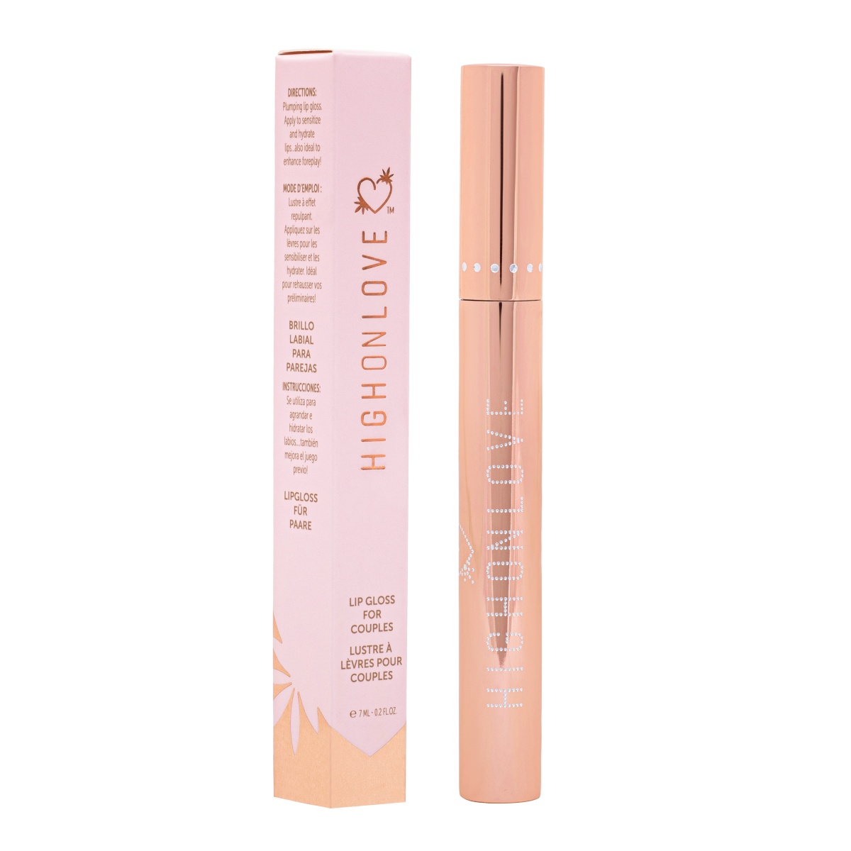 Lesk na rty HIGH ON LOVE Couples Lip Gloss 7 ml