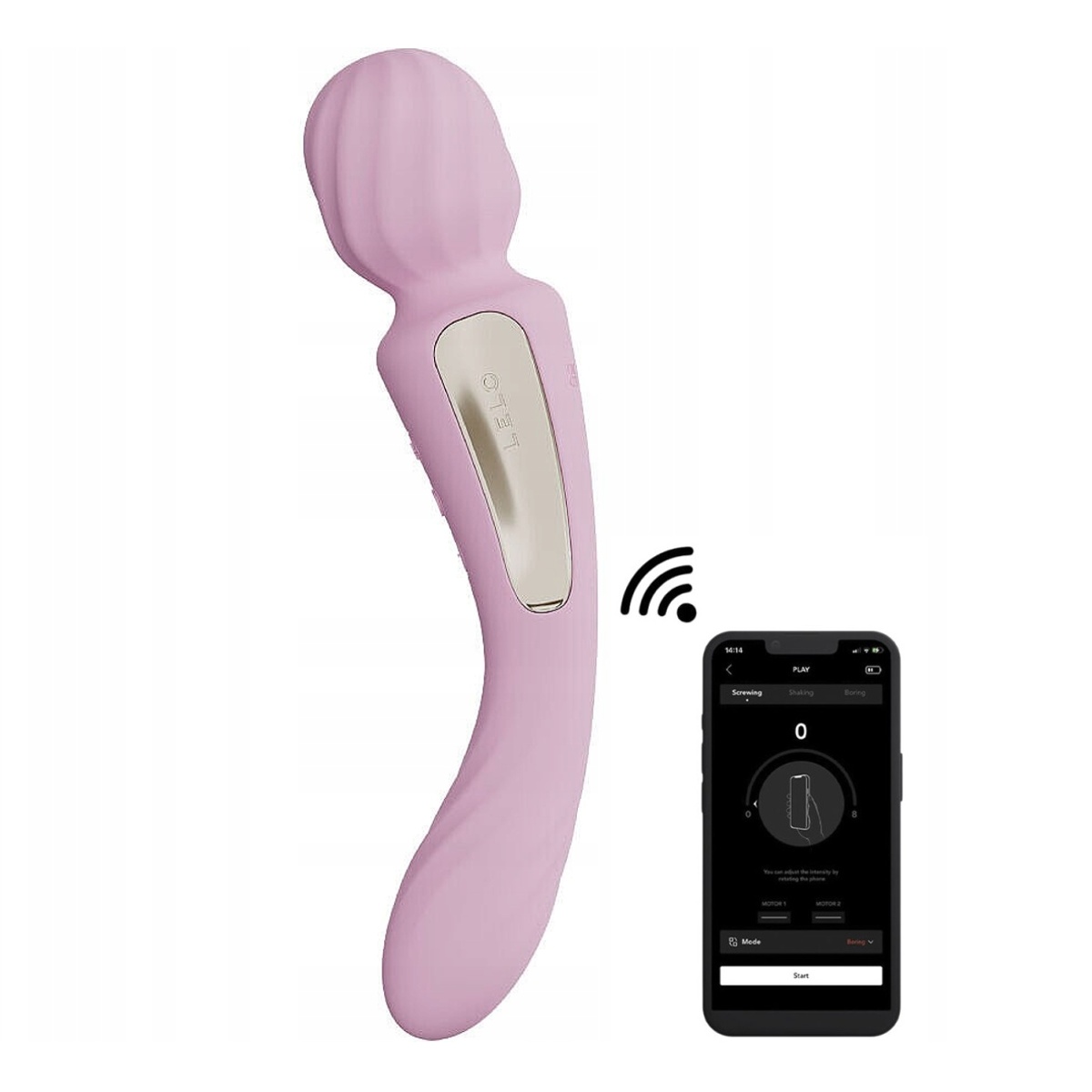 Masážní hlavice a vibrátor 2v1 LELO Switch růžová