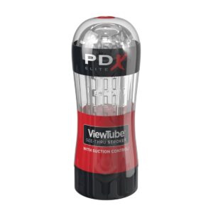 Masturbátor Pipedream PDX Elite ViewTube See-Thru Stroker transparentní