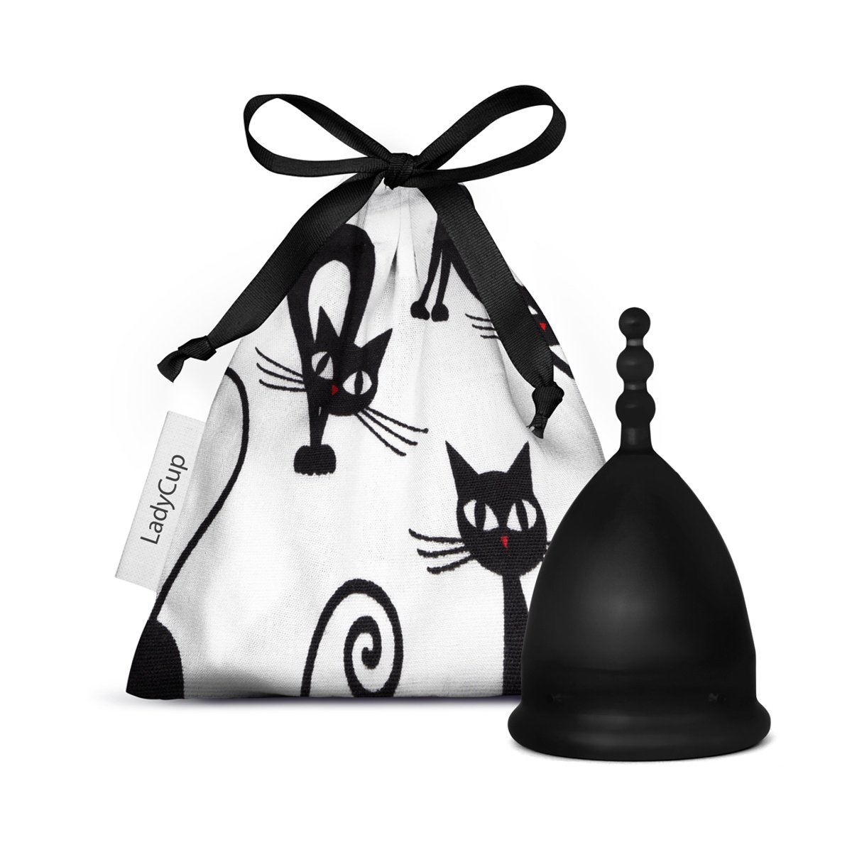 Menstruační kalíšek LadyCup Revolution Černá kočka vel. S