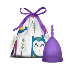 Menstruační kalíšek LadyCup Revolution Fialová sova vel. S