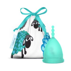 Menstruační kalíšek LadyCup Revolution Zelená ovečka vel. S