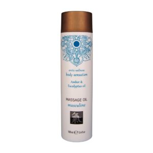 Olej masážní HOT Shiatsu masculine Amber & Eucalyptus oil 100 ml