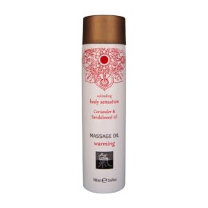 Olej masážní HOT Shiatsu warming Coriander & Sandalwood oil 100 ml