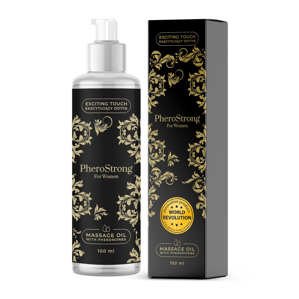 Olej masážní PheroStrong s feromony pro ženy 100 ml