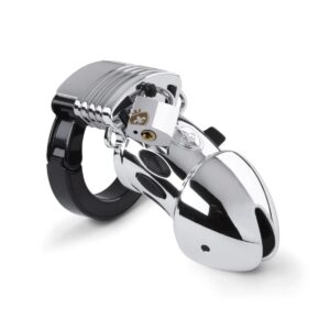 Pás cudnosti Mystim Pubic Enemy No. 1 stříbrný