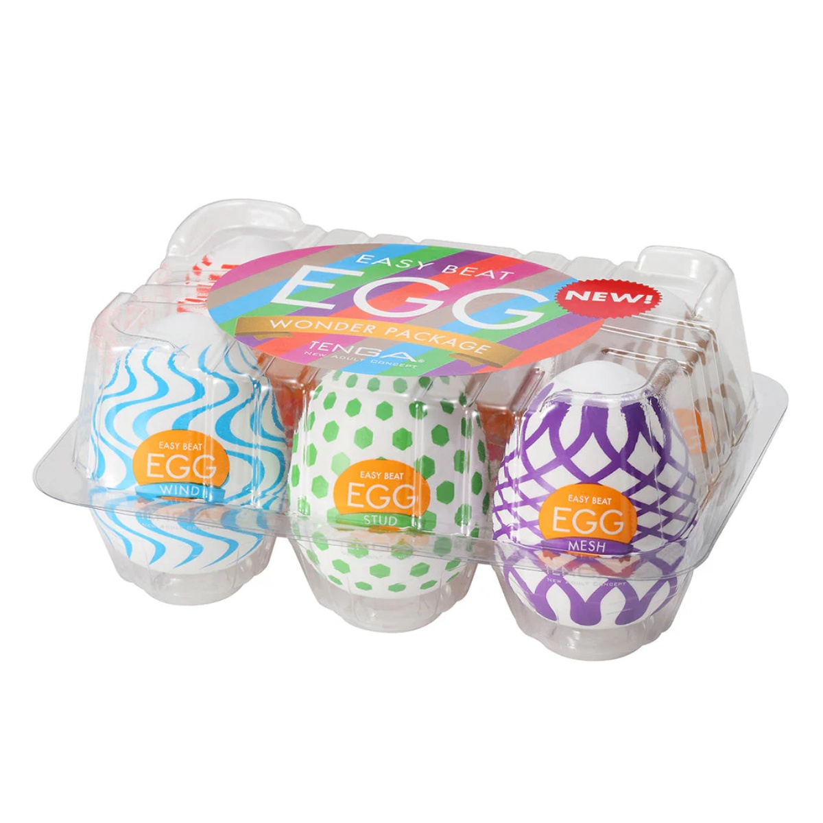 Sada masturbátorů TENGA Egg Variety Pack Wonder 6 ks