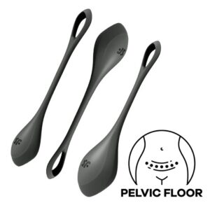 Sada vaginálních činek SATISFYER YONI POWER 2 TRAINING černá