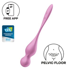 Vibrační kuličky SATISFYER Love Birds 1 Connect App růžové