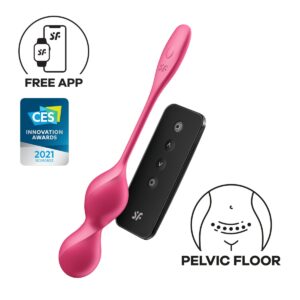 Vibrační kuličky SATISFYER Love Birds 2 Connect App růžové
