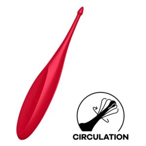 Vibrátor SATISFYER TWIRLING FUN červený