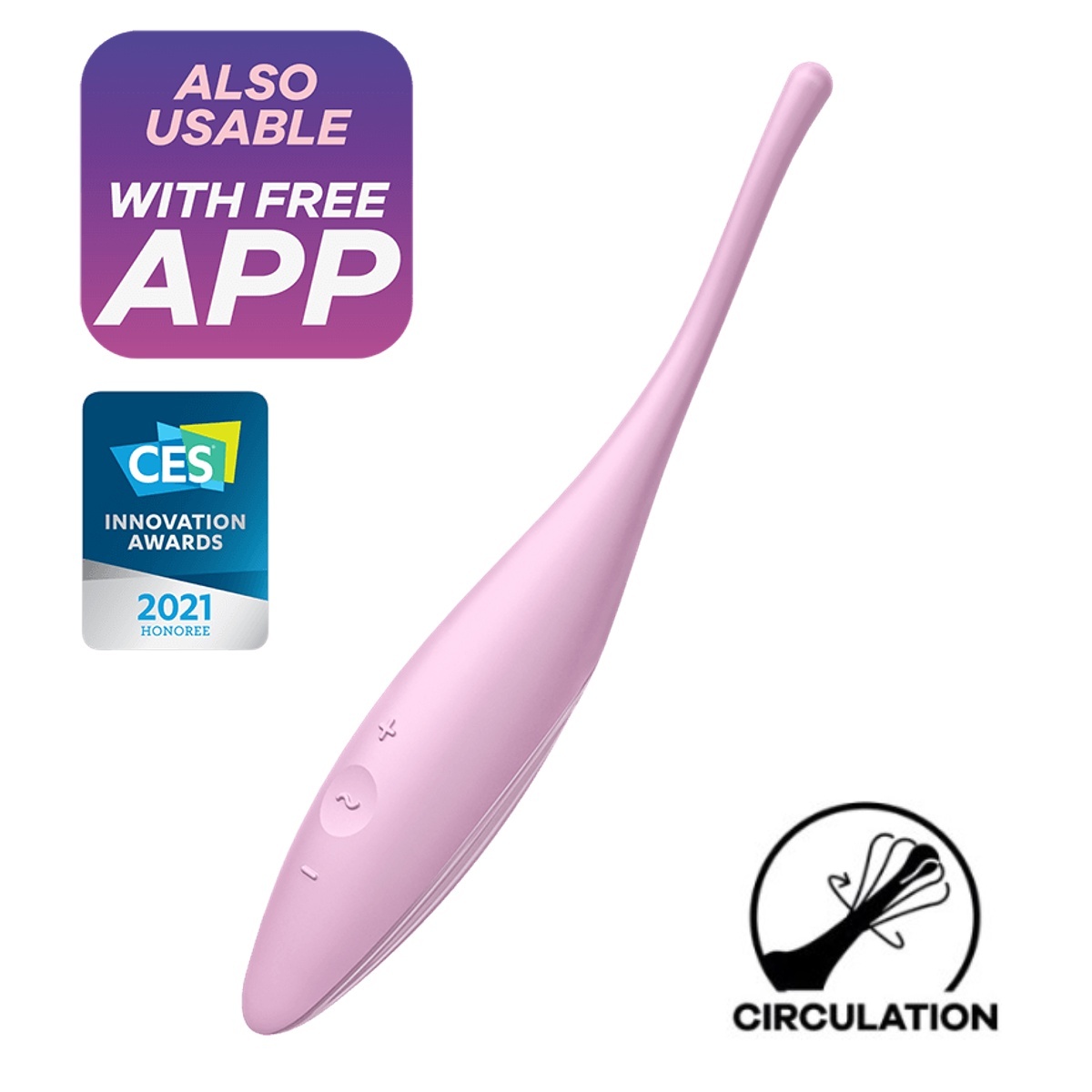 Vibrátor SATISFYER TWIRLING JOY růžový