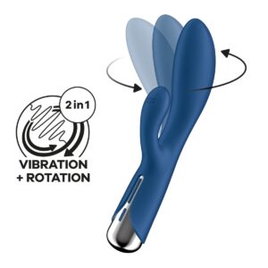 Vibrátor Satisfyer Spinning Rabbit 1 Rotating Shaft modrý