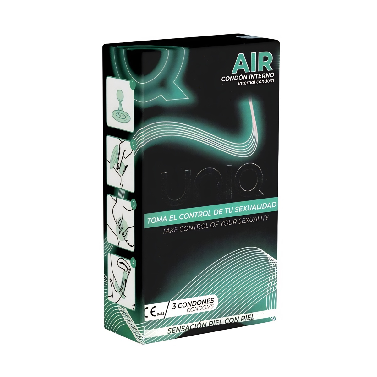 Kondom dámský Uniq AIR 3 ks