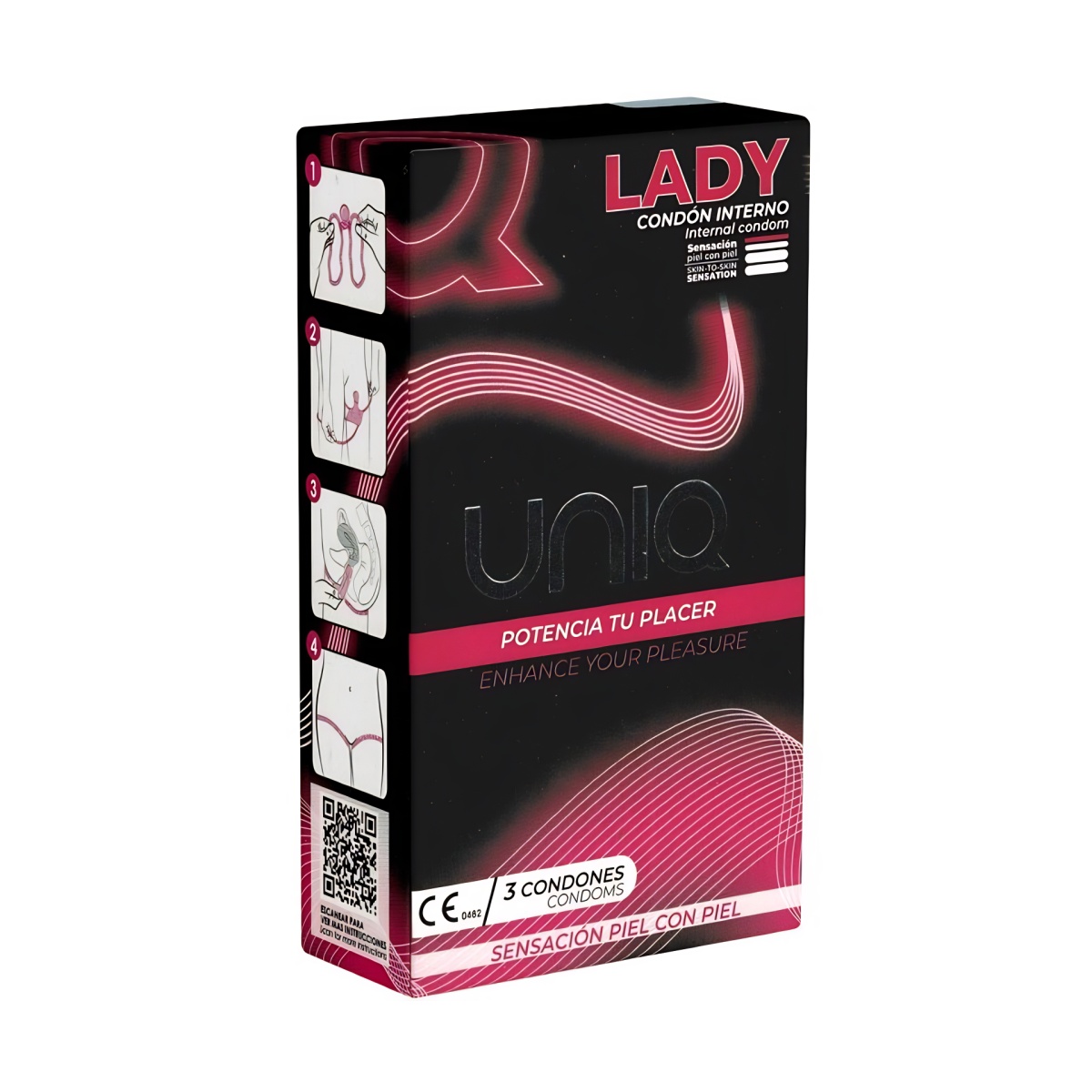 Kondom dámský Uniq LADY 3 ks